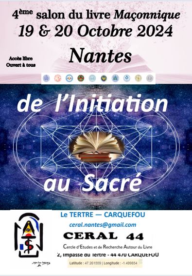 5ième Salon du Livre Maçonnique à Nantes 2026 5ième Salon du Livre Maçonnique à Nantes 2026